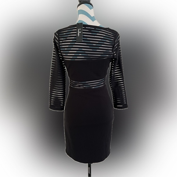 Lulu’s Black Perfect Mesh Body Con Dress size Medium - Picture 3 of 5